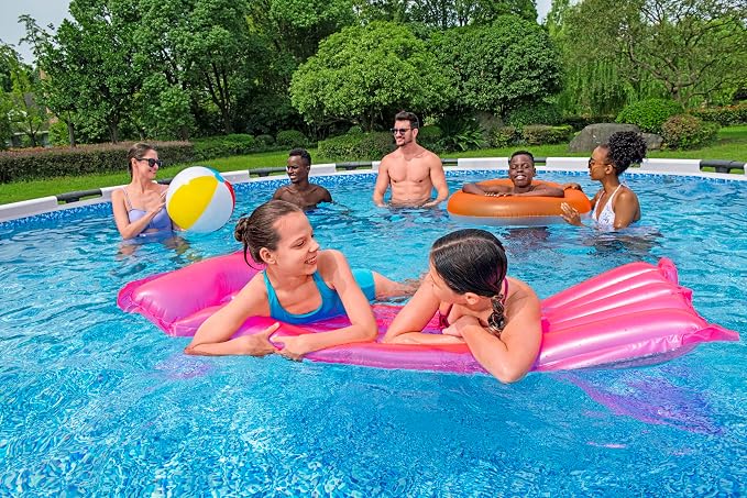 Bestway Steel Pro MAX Frame Pool Set with Filter Pump, Diameter 366 x 76 cm, Light Grey, Round