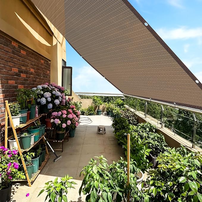 80% Shade Cloth -4x12FT Sunblock Net with Grommet,Lightweight and Durable UV Protection,Shade Cloth for Garden Patio Pergola Balcony Plants Greenhouse Dog Kennel Chicken Coop Outdoor