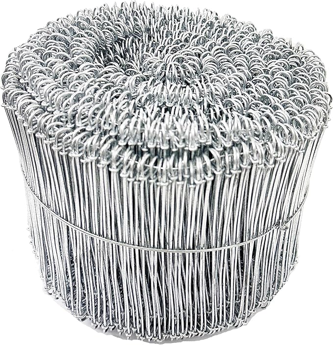 Zeluga 23-268 6in. 16 Gauge 1000 Pc. Stainless Steel Double Loop Reinforcement Cable Rebar Wire Ties
