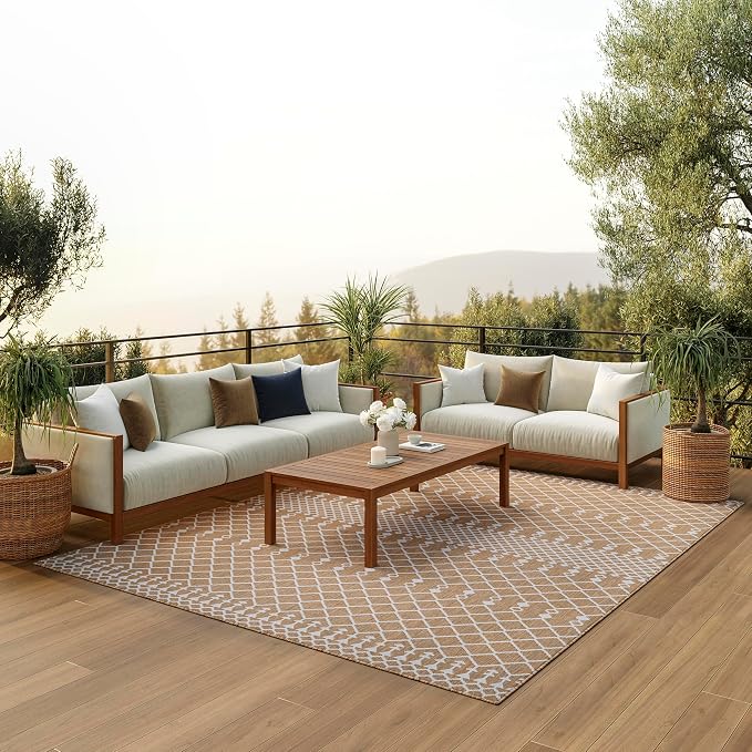 Nourison Home Positano Jute 12' x 15' Area Rug - Easy Clean, Non Shedding, Bed Room, Living Room, Dining Room, Kitchen (12' x 15')