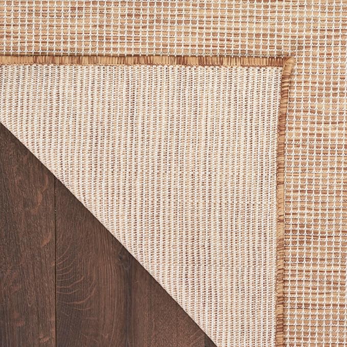 Nourison Home Positano Jute 9' x 12' Area Rug - Easy Clean, Non Shedding, Bed Room, Living Room, Dining Room, Kitchen (9' x 12')