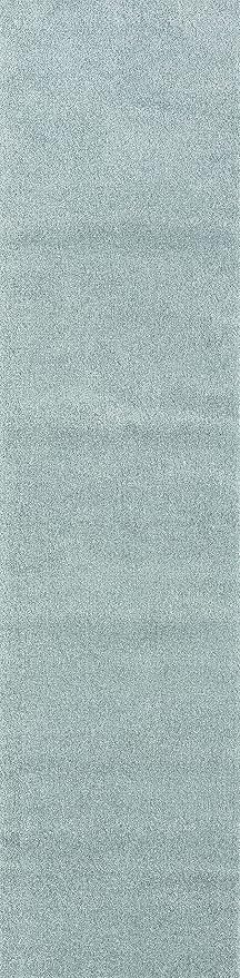 JONATHAN Y Haze Solid Low-Pile Aqua Blue Runner Rug 2x10, Coastal,Bohemian,Minimalist,Classic, Easy-Cleaning for Living Room,Bedroom,Kitchen,Pet Friendly,Non-Shedding (SEU100S-210)
