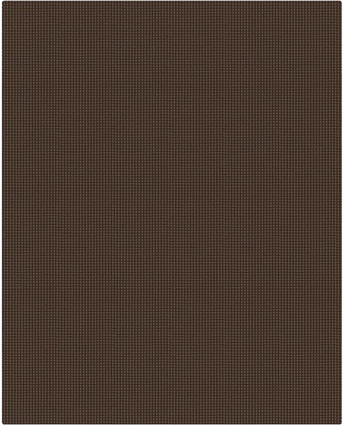 KOZYFLY Washable 4x5 Entry Woven Area Rug, Braided Throw Rugs for Entryway, Non Slip Door Mat Indoor Entrance, Flatweave Carpet for Foyer, Bedroom, Dining, Office, Brown/Dark Brown