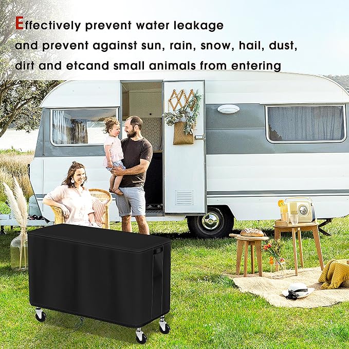 Prep Table Cover, Service Cart Cover for WEN 73009 500-Pound Service Utility Cart Waterproof Rolling Tool Carts Grill Table Covers - 42"Lx17"Wx31"H