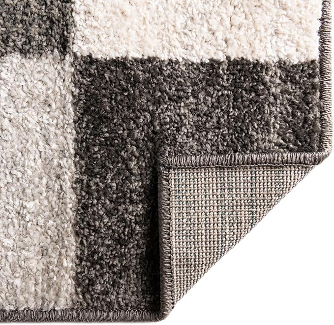 Unique Loom Autumn Collection Area Rug - Providence (2' x 6' 1" Runner, Gray/ Ivory)