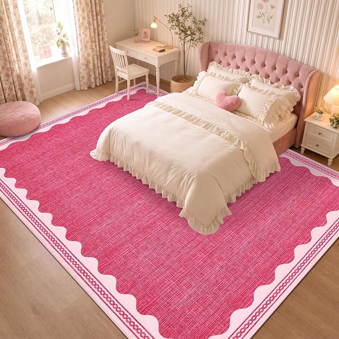 GarveeHome Scalloped Rug
