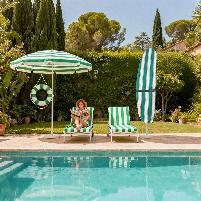 Patio Umbrella Cover, Waterproof Outdoor Umbrella Cover, PU-Coated Polyester Parasol Umbrella Cover with Zipper, Adjustable Strap and a Support Pole, UPF 50+ Windproof Design