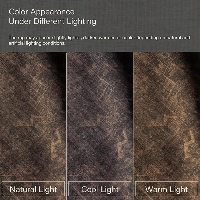 Washable 2x6 Runner Rug for Hallway, Dark Taupe Brown Low Pile Non-Slip Long Kitchen Runner Rugs for Bathroom Laundry Room, Boho Vintage Traditional Eclectic Stain Resistant Carpet