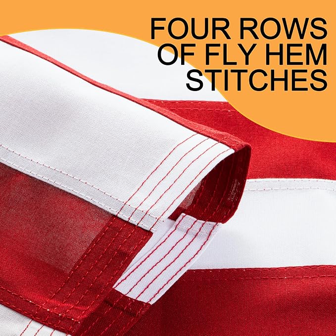 American Flag Pole Kit for House, 6FT Black Metal Pole with 3x5FT US Flag | Embroidered American Flag for House on 6 Feet Rust Proof Aluminum Pole with 360 Degree Rotation Tangle Free Design
