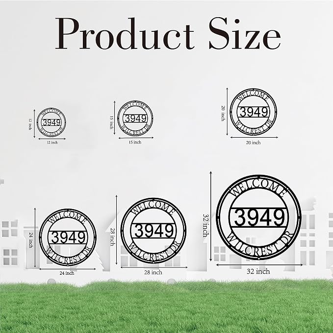 Personalized House Numbers for Outside Personalized Metal House Number Sign House Number Sign Custom Street Address Sign Address Numbers for Houses Custom Metal Address Sign