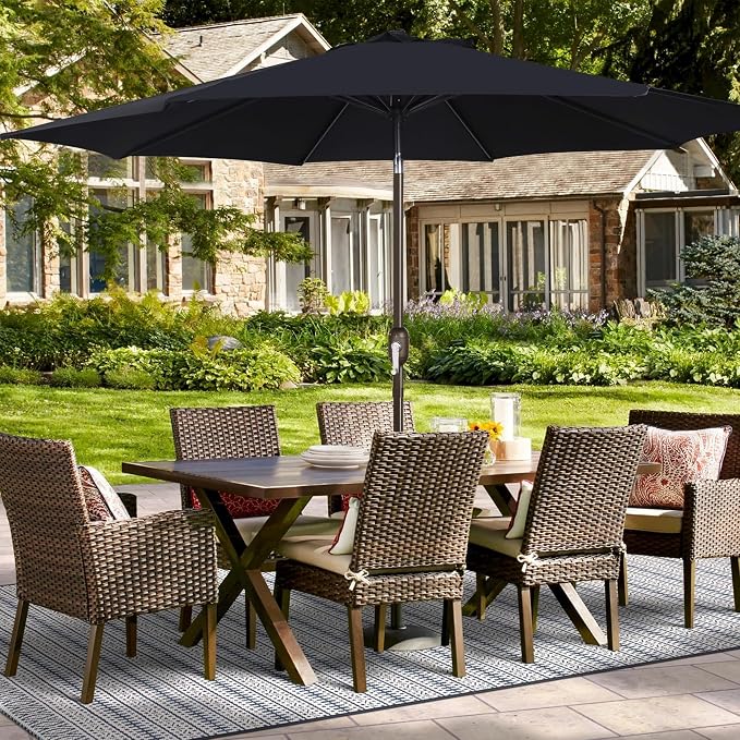 Blissun 9ft Patio Umbrella Replacement Canopy, Market Umbrella Top, Outdoor Table Umbrella Canopy for 8 Ribs, Canopy Only