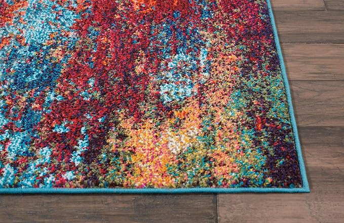 Nourison Home Celestial Atlantic 2'2" x 12' Area Rug - Easy Clean, Non Shedding, Bed Room, Living Room, Dining Room, Kitchen (12' Runner)