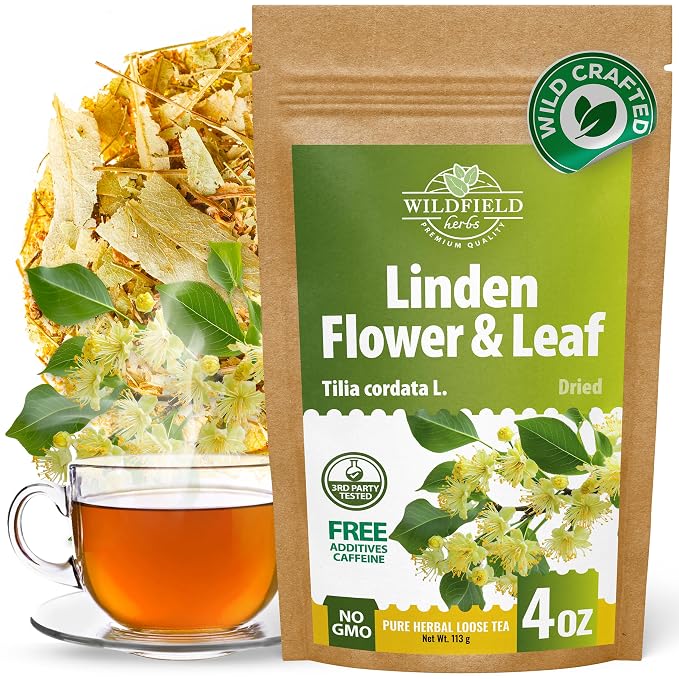 4 oz Linden Tea Dried Linden Flower Tea Blossom Herbal (Tilia Cordata) - 113g Herb Lipa Tila