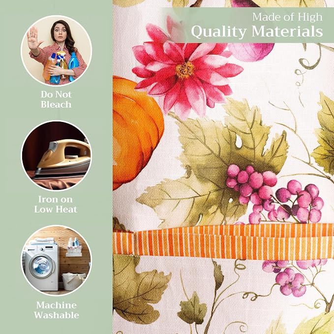 Maison d' Hermine Aprons for women with Pocket 100% Cotton (27.50"x31.50") | Adjustable Neck Strap & long ties Apron Men Chef Wedding Cooking Gardening Server Maid