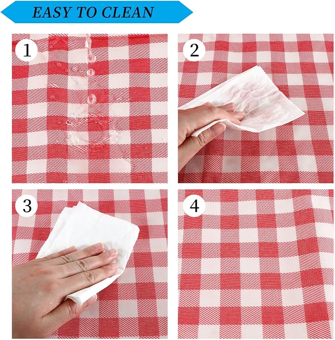 Picnic Blanket Waterproof Beach Rug 79''x79'' Picnic Mat Washable Lightweight with Handle Red Checkered for Hiking Travelling Outdoor Camping,Parks