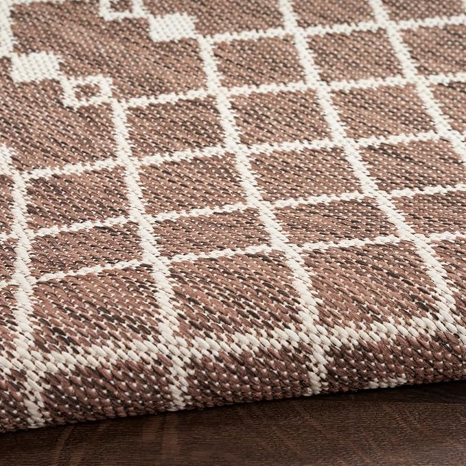 Nourison Home Positano Natural 8' x 10' Area Rug - Easy Clean, Non Shedding, Bed Room, Living Room, Dining Room, Kitchen (8' x 10')