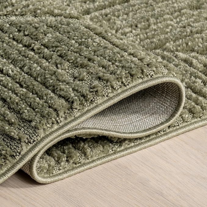 nuLOOM Kerry Green Trellis Power Loomed Area Rug, 5' x 8' | Nuloom Kerry Trellis 5' x 8' Area Rug for Living Room Bedroom Dining Room, Green