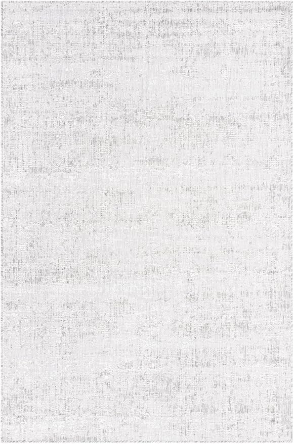 Unique Loom Outdoor Modern Collection Area Rug - Cartago (6' 1" x 9' Rectangle Gray/Ivory)