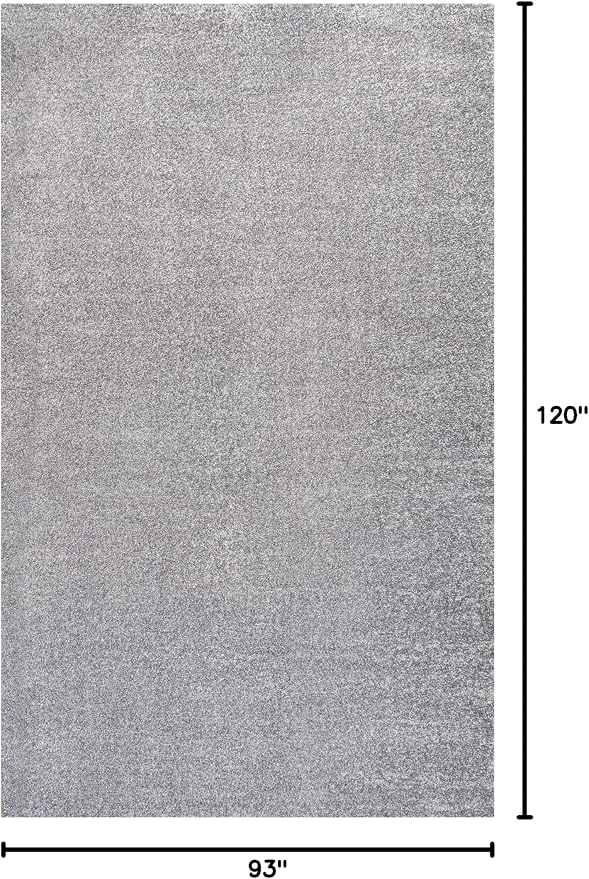 JONATHAN Y Haze Solid Low-Pile Gray Indoor Area Rug 8x10, Coastal,Bohemian,Minimalist,Classic, Easy-Cleaning for Living Room,Bedroom,Kitchen,Pet Friendly,Non-Shedding (SEU100A-8)