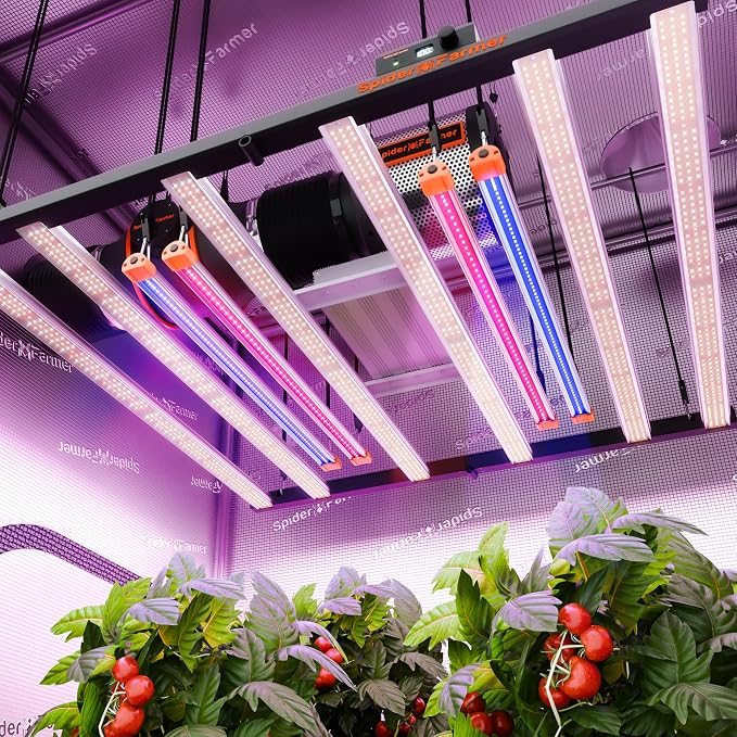 Spider Farmer SUPP-UV30 & IR16 LED Grow Light Bars Set 23.6" Long, 365-370nm UV & 730-745nm IR Supplemental Light for Indoor Plants, Grow Tents