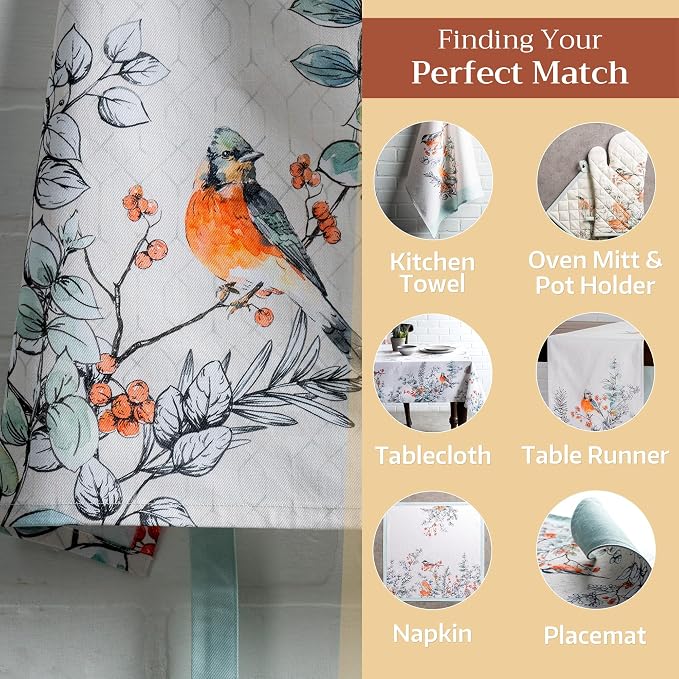 Maison d' Hermine Aprons for women with Pocket 100% Cotton (27.50"x31.50") | Adjustable Neck Strap & long ties Apron Men Chef Wedding Cooking Gardening Server Maid