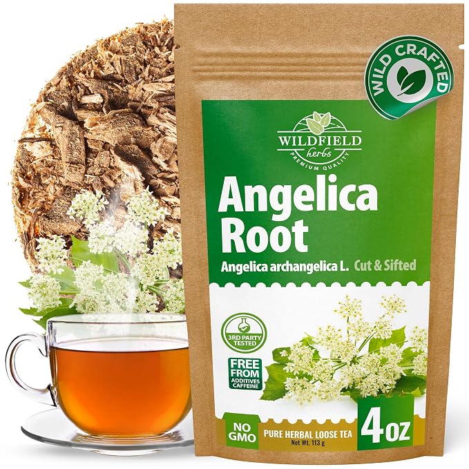 4 oz. Angelica Root Bulk Herb Herbal Tea (Angelica Archangelica) - 113g Herb Tea