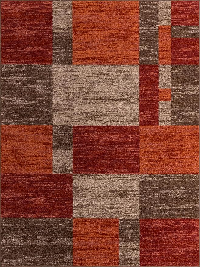 Unique Loom Autumn Collection Area Rug - Providence (10' x 13' 1" Rectangle, Multi/ Beige)