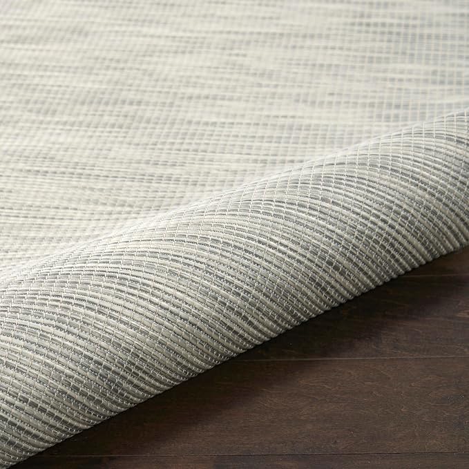 Nourison Home Positano Light Grey 9' x 12' Area Rug - Easy Clean, Non Shedding, Bed Room, Living Room, Dining Room, Kitchen (9' x 12')