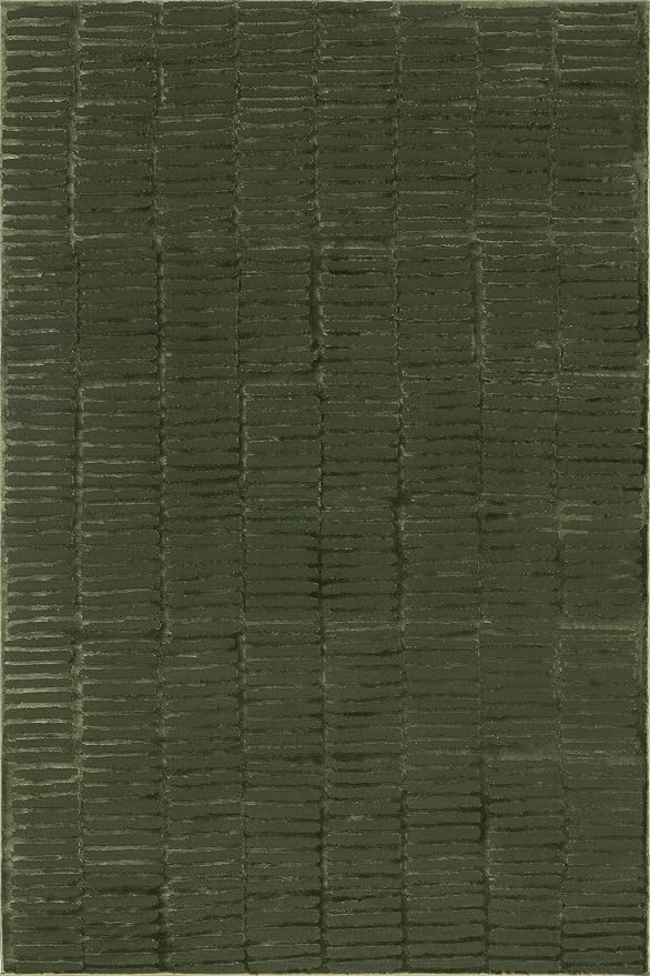 nuLOOM Kailani Green Geometric Washable Area Rug, 12' x 15' | Nuloom Kailani Geometric 12' x 15' Machine Washable Area Rug for Living Room Bedroom Dining Room, Green