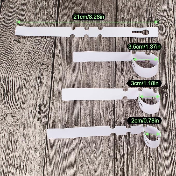Acrux7 1000Pcs 8 Inch Wrap Around Plant Tags, White Waterproof Hanging Tree Tag Garden Labels, Plastic Plant Labels Tree Name Tags for Outdoor Garden Nursery Plants