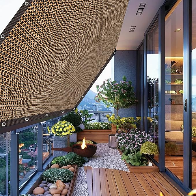 80% Sunblock Shade Cloth Net Resistant -18x36Ft Garden Shade Mesh for Plant Cover, Greenhouse, Chicken Coop, Kennels, Tomatoes Plants
