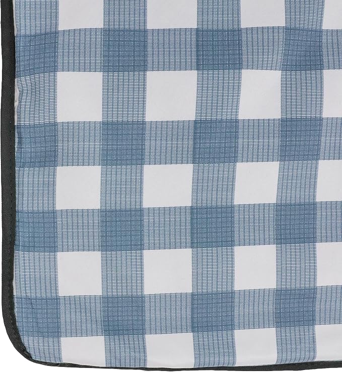 RED ROVR Large Indoor/Outdoor Adventure Blanket |for Parks, the Beach and Indoor activites |Compact with Shoulder Strap & Pocket (Picnic Blue)