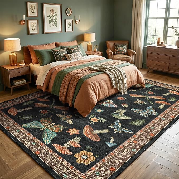 ROYHOME Mushroom Rug