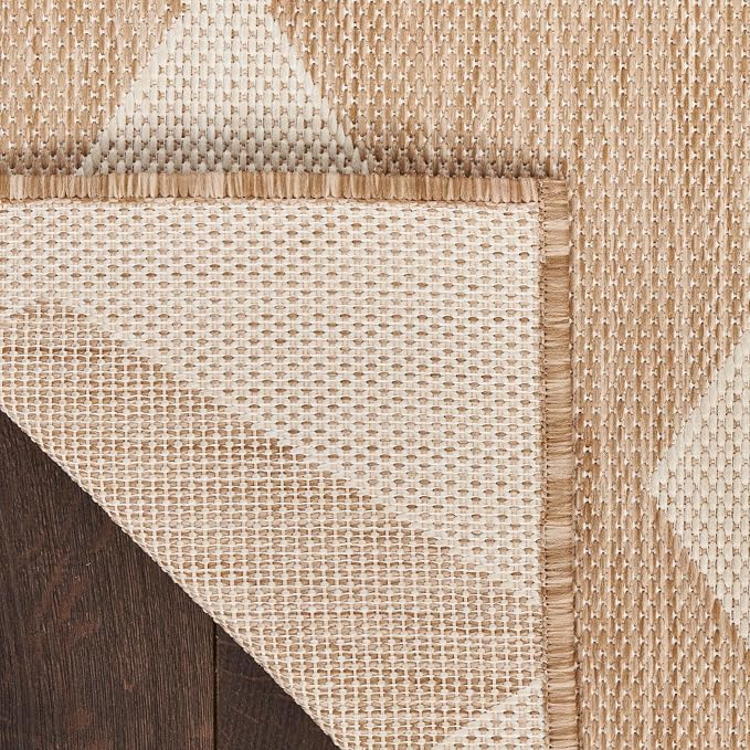 Nourison Home Positano Jute 7' x 10' Area Rug - Easy Clean, Non Shedding, Bed Room, Living Room, Dining Room, Kitchen (7' x 10')