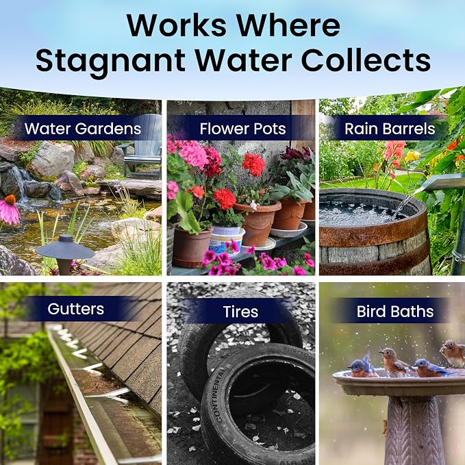 MICROBE-LIFT BMC Biological Mosquito Control, Liquid Treatment for Medium-Sized Decorative Water Gardens Up to 2,000 Gallons, Fountains and Ponds, 1 Gallon