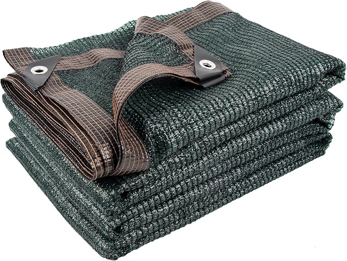 50% 20 X 48 FT Green Shade Cloth, Outdoor Woven Sun Shade with Grommets, Durable Breathable Netting Shading Antifreezing for Patio, Garden, DIY Home, Plants Cover, Greenhouse, Dog Kennel