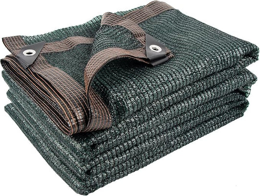 50% 20 X 48 FT Green Shade Cloth, Outdoor Woven Sun Shade with Grommets, Durable Breathable Netting Shading Antifreezing for Patio, Garden, DIY Home, Plants Cover, Greenhouse, Dog Kennel