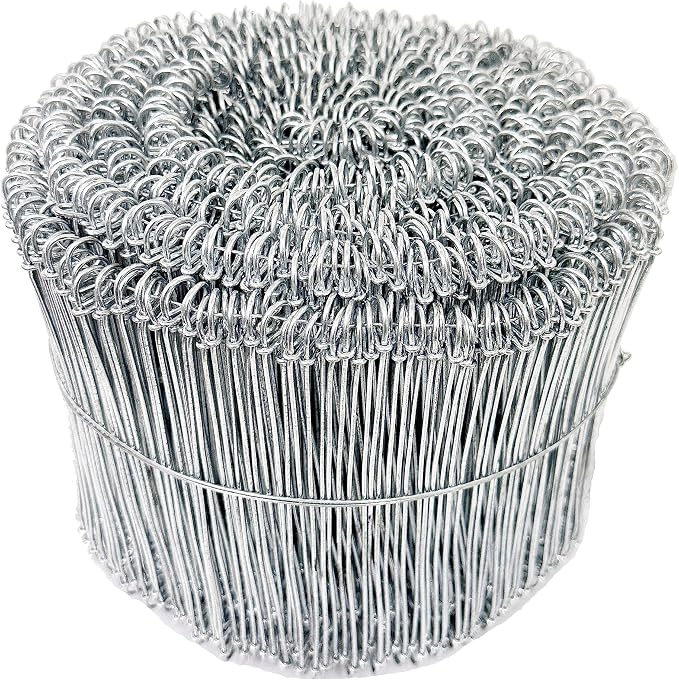 Zeluga 23-268 6in. 16 Gauge 1000 Pc. Stainless Steel Double Loop Reinforcement Cable Rebar Wire Ties