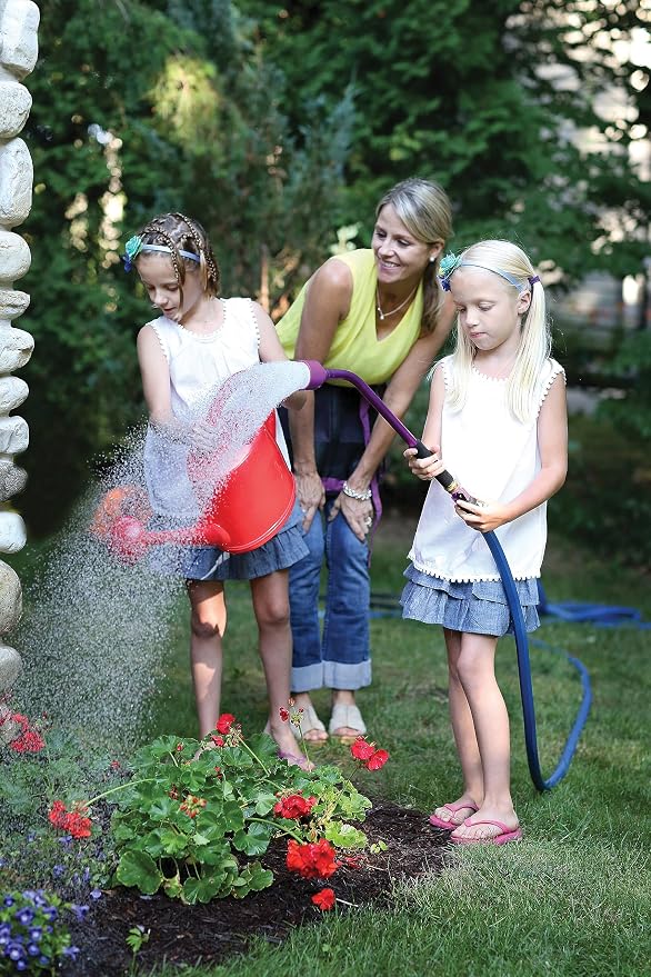 Dramm ColorStorm Premium Rubber Garden Hose – 50 ft Heavy Duty 5/8" Water Hose – Kink Resistant, Crush-Proof Nickel-Plated Couplings – Made in USA - Red