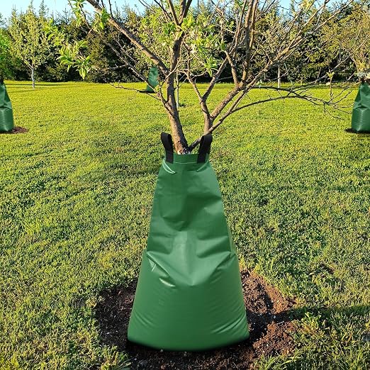 Tree Watering Bags Slow Release:20 Gallon - Reusable Water Bags for Trees - Slow Lrrigation Suitable for Newly Planted or Established Trees in Hot Weather（5 Pack）