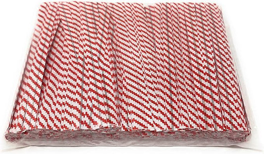 4" Length Twist Ties, 1000 Red White Plastic Coated, No Rip, Paper Ties Cello General Use, Party Favor Treat Bags, Small Orders Packaging, Closures to Secure Product (1000 Red White)