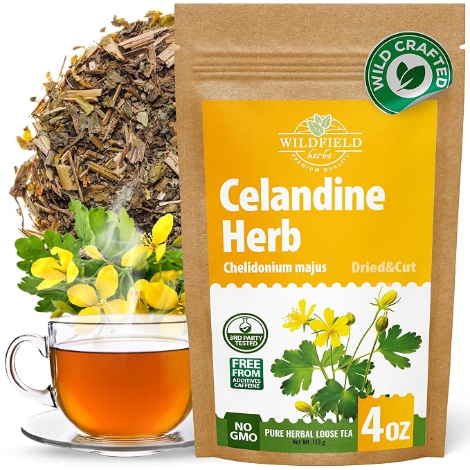 4 oz. Celandine Herb Herbal Tea (Chelidonia) - 113g Pigweed Herb Tea Celidonia Celandines