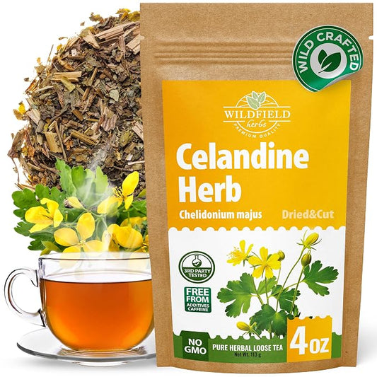 4 oz. Celandine Herb Herbal Tea (Chelidonia) - 113g Pigweed Herb Tea Celidonia Celandines