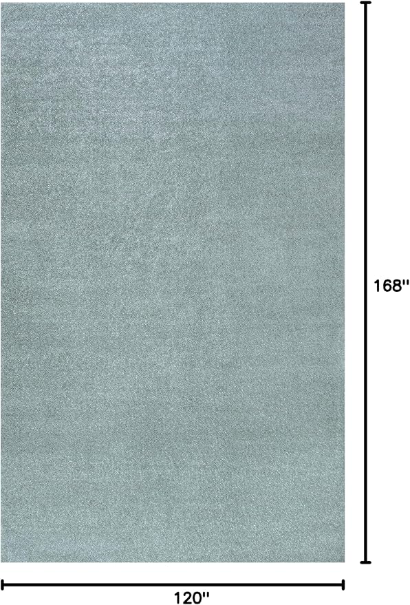 JONATHAN Y Haze Solid Low-Pile Aqua Blue Indoor Area Rug 10x14, Coastal,Bohemian,Minimalist,Classic, Easy-Cleaning for Living Room,Bedroom,Kitchen,Pet Friendly,Non-Shedding (SEU100S-14)
