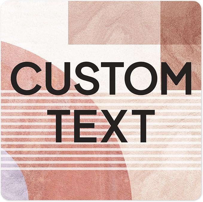 Custom Sign, Custom Street Sign, 11 Font Colors, 13 Font Styles, 4 Hole Options, 22 Sizes, 12x12 Inches, Rust Free DiBound, Fade Resistant, Made in USA by My Sign Center (Mid-Century Modern 1)