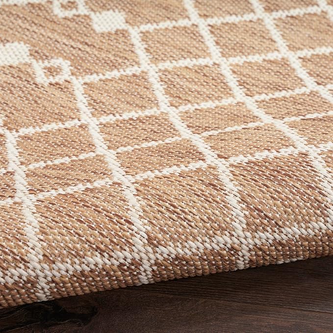 Nourison Home Positano Jute 10' x 14' Area Rug - Easy Clean, Non Shedding, Bed Room, Living Room, Dining Room, Kitchen (10' x 14')
