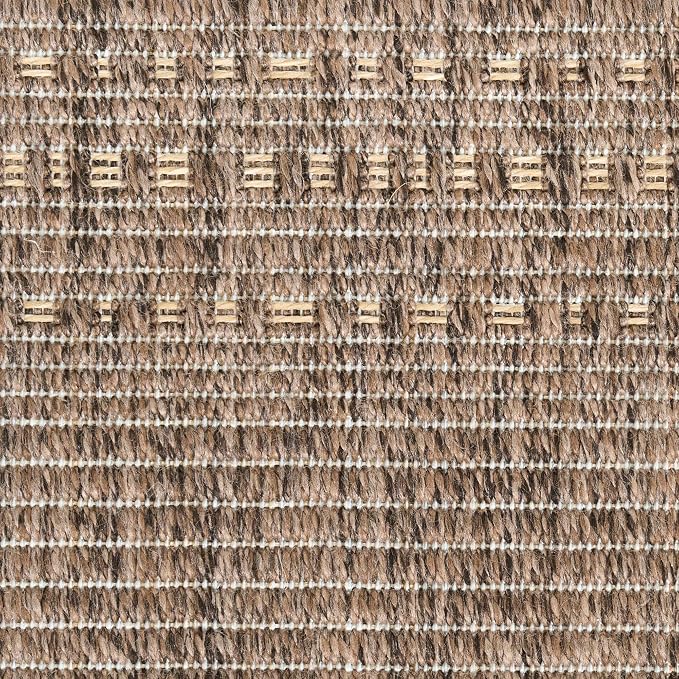 Nourison Home Tulum Brown 2'2" x 8' Area Rug - Easy Clean, Non Shedding, Bed Room, Living Room, Dining Room, Kitchen (8' Runner)