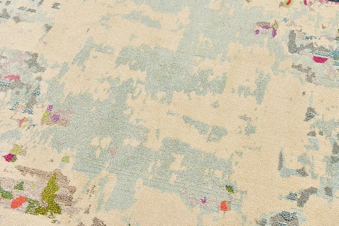 Unique Loom Chromatic Collection Area Rug - Joyous (8' Round Multi/Blue)
