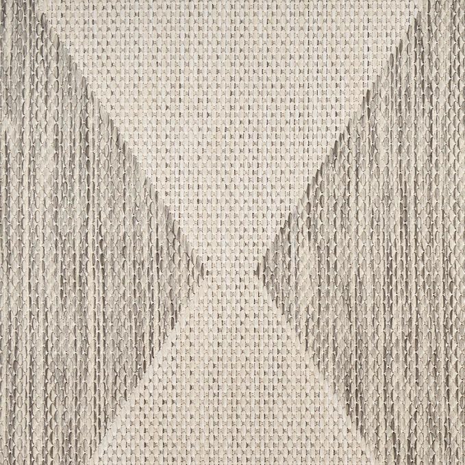 Nourison Home Positano Light Grey 7' x 10' Area Rug - Easy Clean, Non Shedding, Bed Room, Living Room, Dining Room, Kitchen (7' x 10')