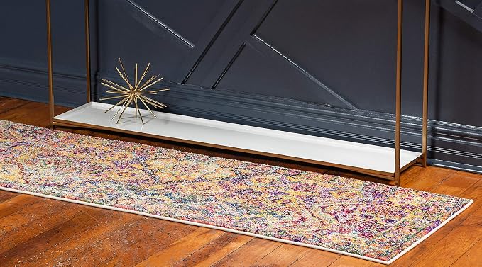 Unique Loom Monterey Collection Area Rug - Aztec (2' 2" x 6' 1" Runner Multi/Blue)